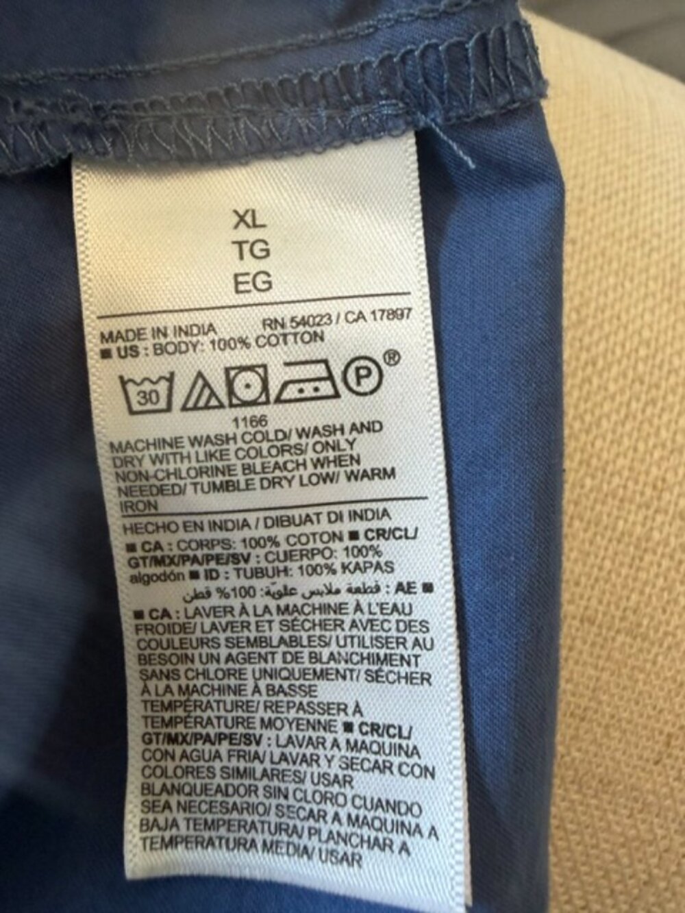 Old Navy Katherine Cami Blue Dress Size XL 100% Cotton Casual Chic Minimalist - Picture 7 of 8
